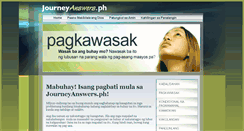Desktop Screenshot of journeyanswers.ph