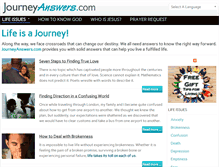 Tablet Screenshot of journeyanswers.com